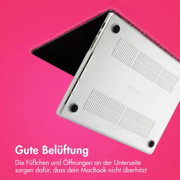 imoshion Teddy Hard Cover Apple MacBook Pro 14 Zoll (2021 / 2023 M3 chip / 2024 M4 chip / 2025 M5 chip) - Hot Pink