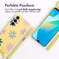 imoshion SilikonHülle design mit Band Samsung Galaxy A16 - Yellow Flower Distance