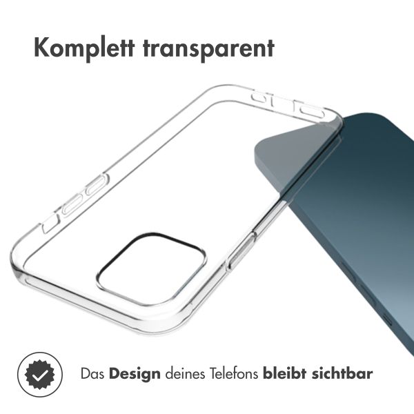 Accezz Clear TPU Backcover Apple iPhone 12 (Pro) - Transparent
