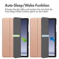 imoshion Trifold Klapphülle Samsung Galaxy Tab A9 Plus - Rosé gold
