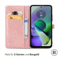 imoshion Mandala Klapphülle Motorola Moto G54 - Rosé gold