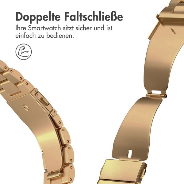 imoshion Edelstahlarmband für das Apple Watch Series 1 bis 11 / SE / Ultra (44/45/46/49 mm) - Gold