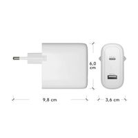 dbramante1928 re-charge | Netzteil - USB-C 65 Watt + USB-A 18 Watt - Weiß