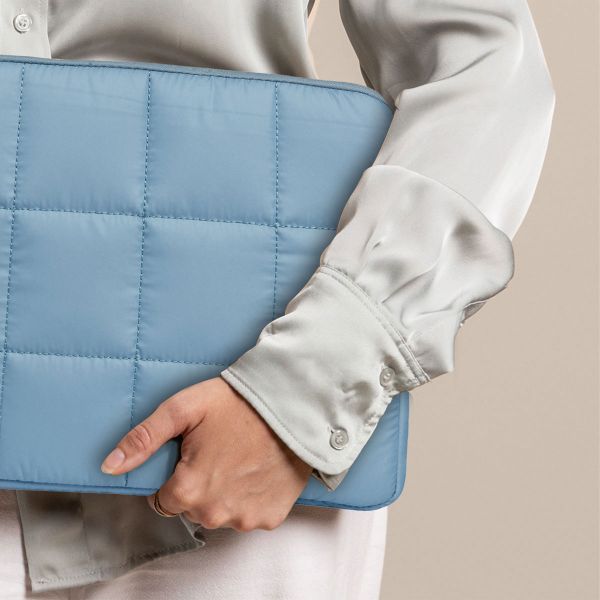 Selencia Puffy Laptop Hülle 15-16 Zoll - Laptop Sleeve - Slate Blue