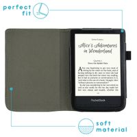 imoshion Vegan Leather Klapphülle für das Pocketbook Touch Lux 5 / HD 3 / Basic Lux 4 / Vivlio Lux 5 - Schwarz