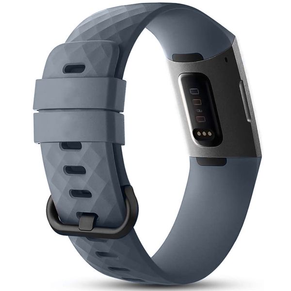 imoshion Silikonband für das  Fitbit Charge 3 / 4 - Grau