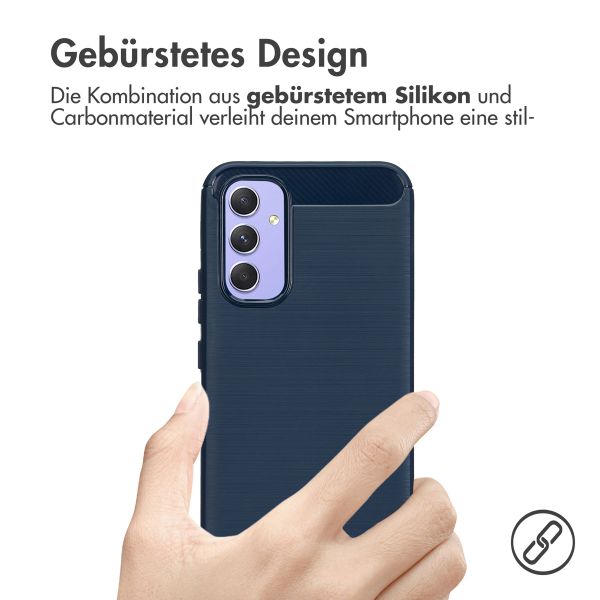 imoshion Brushed Back Cover Samsung Galaxy A54 (5G) - Dunkelblau