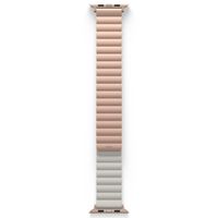 Uniq Revix doppelseitiges Armband für das  Apple Watch Series 1 t/m 9 / SE (38/40/41 mm) | Series 10 / 11 (42 mm) - Blush Pink / Beige