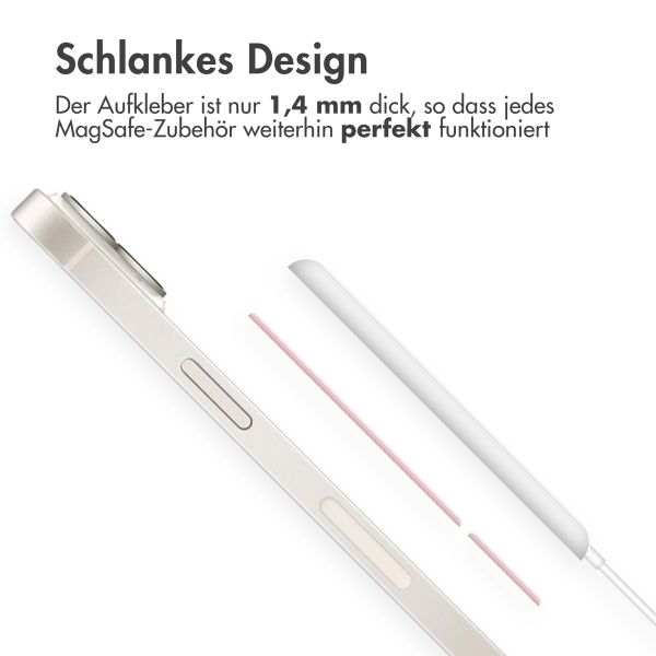 imoshion MagSafe-Aufkleber mit Installationshilfe - Rosa