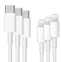 3 x USB-C-auf-Lightning-Kabel – MFI – 1 Meter