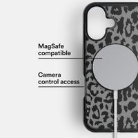 BodyGuardz Ace Pro MagSafe Back Cover für das iPhone 16 - Black Leopard