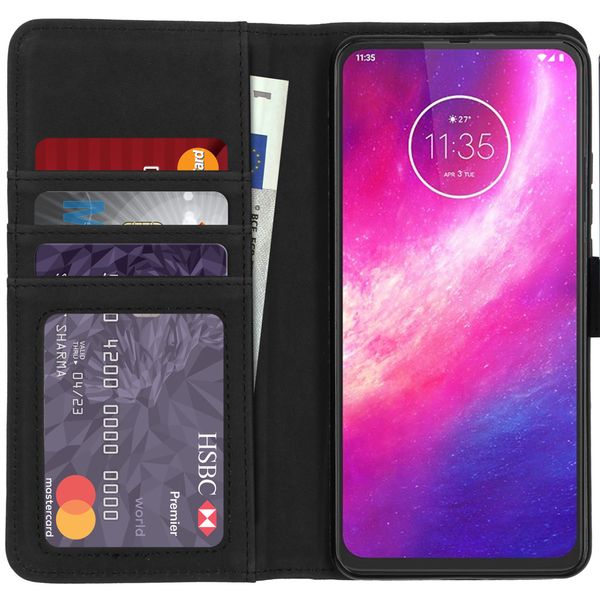 imoshion Luxuriöse Klapphülle Motorola One Hyper - Braun