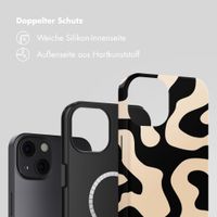 Selencia Vivid Rückabdeckung mit MagSafe Apple iPhone 13 - Art Wave Black