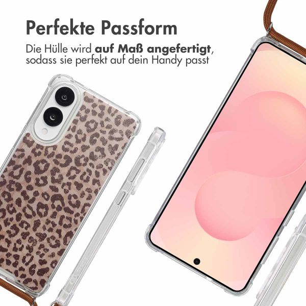 imoshion Design Hülle mit Band Samsung Galaxy S25 Edge - Leopard Mood