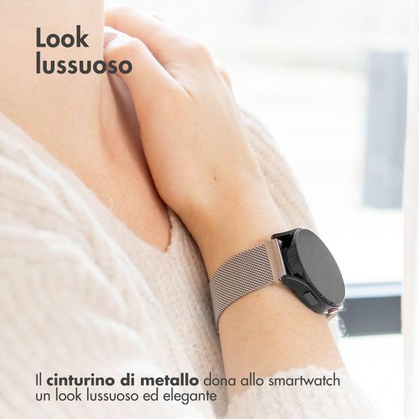 imoshion Mailändische Magnetarmband für das Samsung Galaxy Watch 7 40/44 mm - Silber