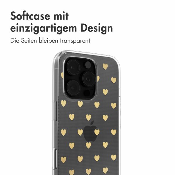 imoshion Design Hülle Apple iPhone 16 Pro - Golden Hearts