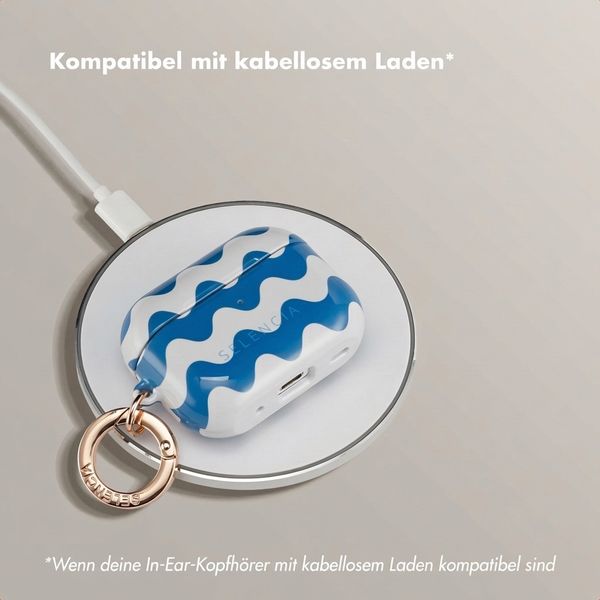 Selencia Vivid Case  Apple AirPods Pro 2 - Wave Vibes Classic Blue