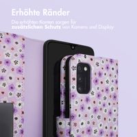 imoshion ﻿Design Klapphülle für das Samsung Galaxy A41 - Purple Flowers