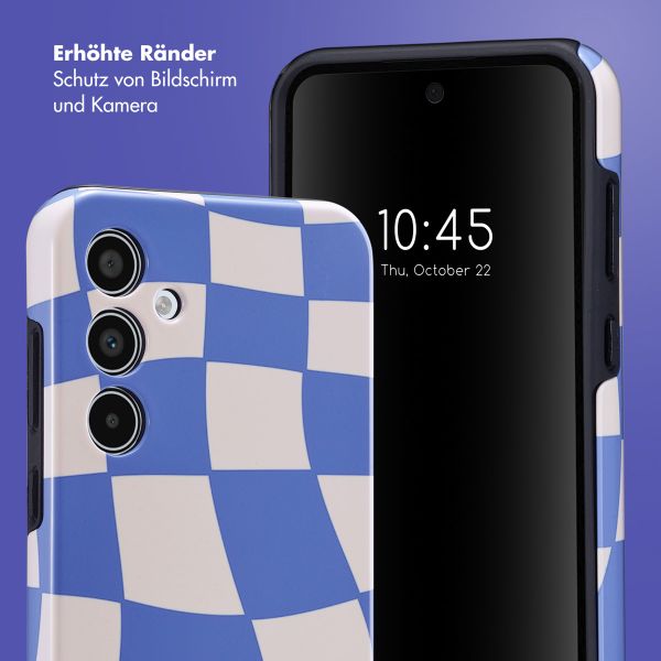 Selencia Vivid Tough Back Cover für das Samsung Galaxy A35 - Groovy Sapphire Blue