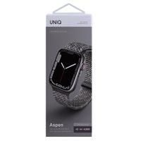 Uniq Aspen Designer Edition Geflochtenes Armband für das  Apple Watch Series 1 t/m 11 / SE / Ultra (44/45/46/49 mm) - Pebble Grey