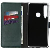 Selencia Echtleder Klapphülle Grün Samsung Galaxy A9 (2018)