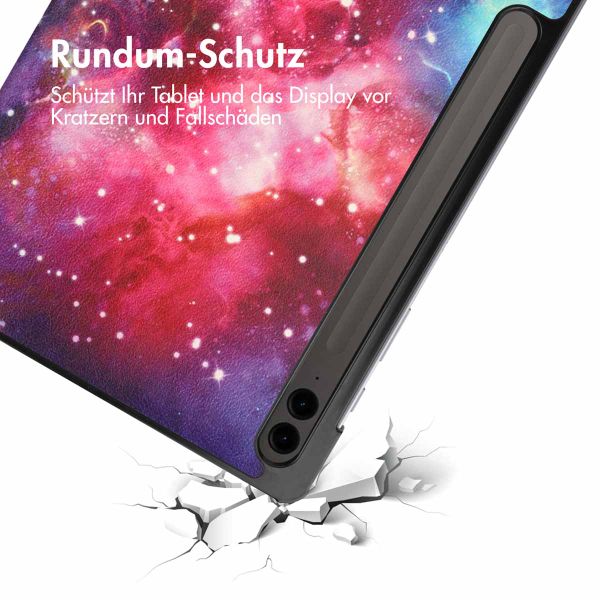 imoshion Design Trifold Klaphülle Samsung Galaxy Tab S10 Plus / Tab S9 FE Plus / Tab S9 Plus - Space