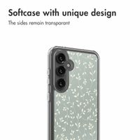 imoshion Design Hülle Samsung Galaxy S23 FE - Smoke Green Flowers