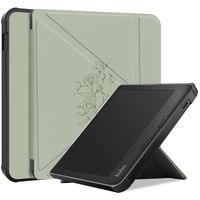 imoshion Design Klappbare Klapphülle für das Kobo Libra 2 / Tolino Vision 6 - Floral Green