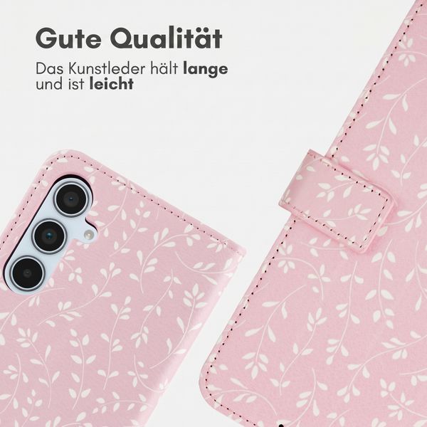 imoshion Design Klapphülle Samsung Galaxy A35 - Pink Bazaar Flowers