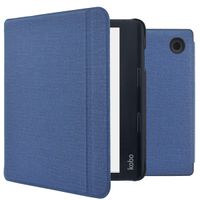 imoshion Canvas Sleepcover Klapphülle mit Stand Kobo Sage / Tolino Epos 3 - Dunkelblau