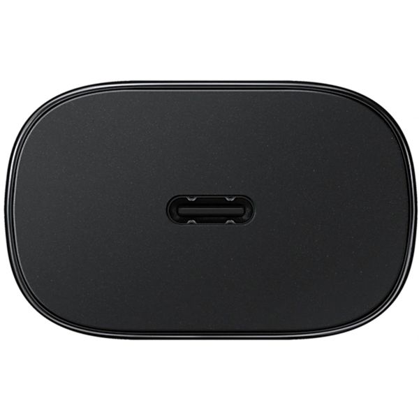 Samsung Ladebündel | Original USB-C-zu-USB-C-Kabel - 1.8 meter - 25 Watt - Schwarz + Original Fast Charging Adapter USB-C Oplader - in Fabrikverpackung - 25 Watt - Schwarz