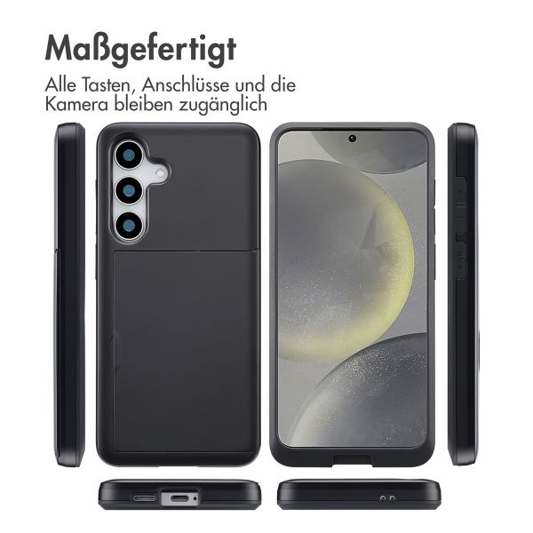 imoshion Backcover mit Kartenfach für das Samsung Galaxy S25 - Schwarz