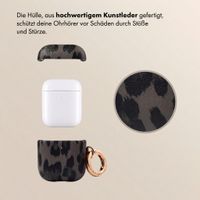 Selencia Sabi Hülle Panthermuster  Apple Airpods 1 / 2 - Midnight Black