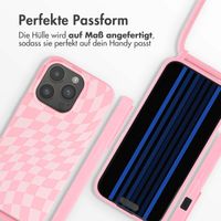 imoshion Silikonhülle design mit Band für das iPhone 15 Pro - Retro Pink