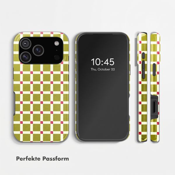 Selencia Vivid Rückabdeckung mit MagSafe Apple iPhone 18 Pro / 17 Pro - Check This Olive