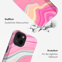 Selencia Vivid Tough Back Cover mit MagSafe für das iPhone 13 - Pastel Lipstick Marble