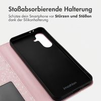 imoshion Design Klapphülle Samsung Galaxy A36 - Pink Bazaar Flowers