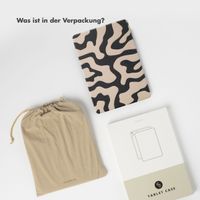 Selencia Vivid Klapphülle Samsung Galaxy Tab A9 Plus - Art Wave Black