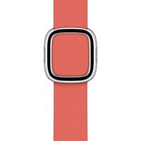 Apple Leather Band Modern Buckle für die Apple Watch Series 1 bis 9 / SE (38/40/41 mm) | Series 10 (42 mm) - Größe M - Pink Citrus