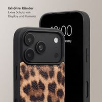 Selencia Nova HandyHülle mit Kordel und Kartenhalter Apple iPhone 18 Pro / 17 Pro - Leopard