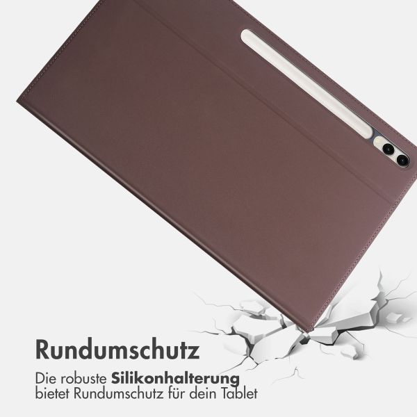 Accezz Classic Tablet Case für das Samsung Galaxy Tab S10 Ultra / Tab S9 Ultra - Braun