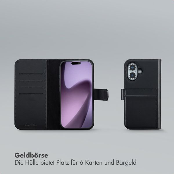 Selencia Olyn Abnehmbare Bookcase mit MagSafe Apple iPhone 17 - Schwarz