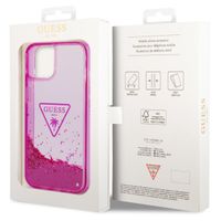 Guess Liquid Glitter Back Cover für das iPhone 14 - Fuchsia