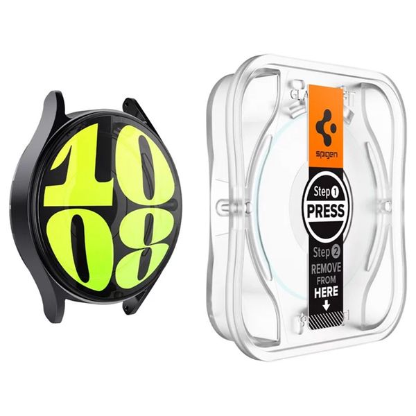 Spigen EZ FIT Glas.tR Displayschutzfolie mit Applikator für Samsung Galaxy Watch 7 - 40 mm - Transparent