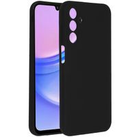 Accezz Liquid Silikoncase für das Samsung Galaxy A15 (5G/4G) - Schwarz