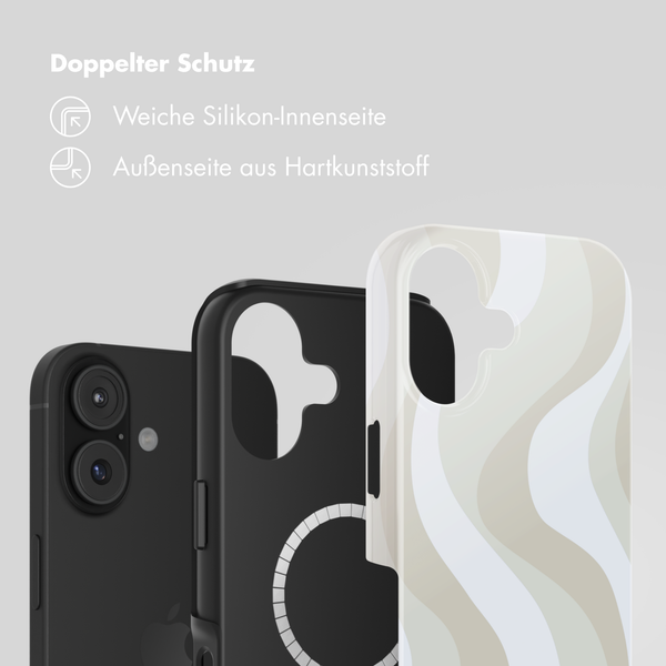 Selencia Vivid Rückabdeckung mit MagSafe Apple iPhone 17 - Desert Waves Beige