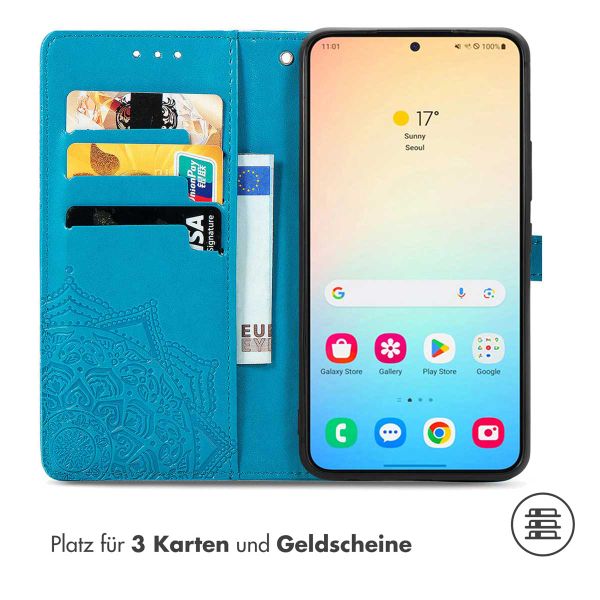 imoshion Mandala Klapphülle Samsung Galaxy S24 Plus - Türkis
