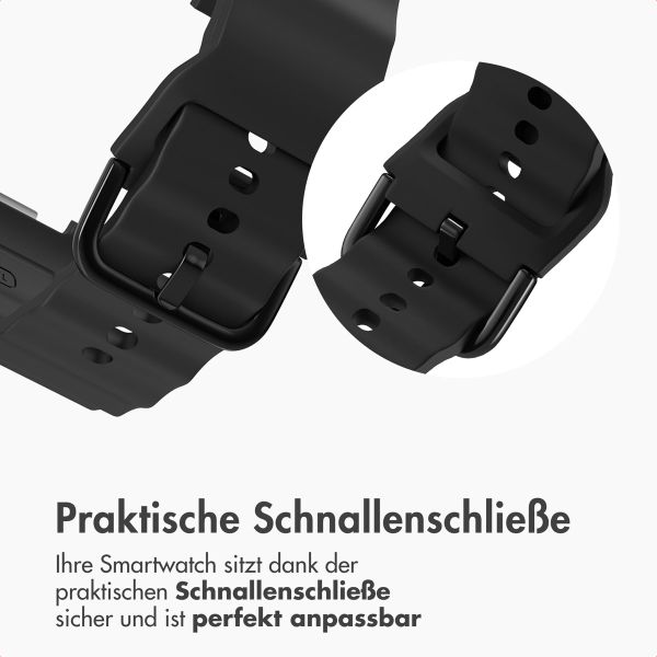 imoshion Wave Silikonarmband für das  Samsung Galaxy Watch 8 (40/44mm) / Classic (46mm) - Schwarz