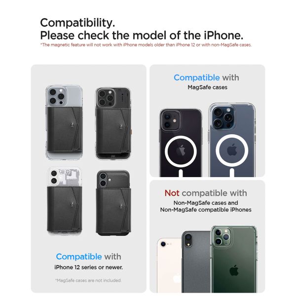 Spigen Valentinus Pro MagFit Kartenhalter - Schwarz