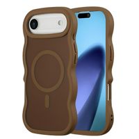 Selencia Wavy Backcover mit MagSafe Apple iPhone Air - Mocha Brown